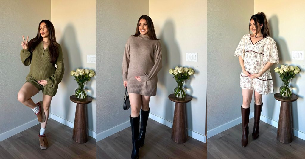 A beautiful pregnant woman